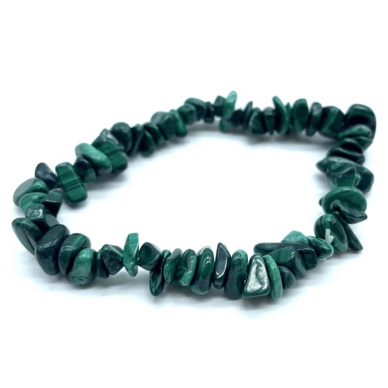 Bracelet en perles chips Malachite – Spiritual-Deity Bracelet en perles chips Malachite – Spiritual-Deity