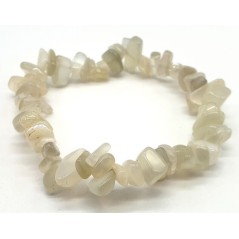 Bracelet Chips Pierre de Lune Blanche