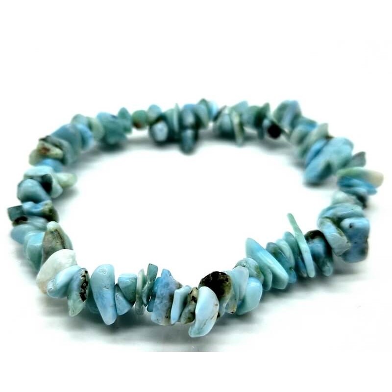 Bracelet en perles chips Larimar – Spiritual-Deity