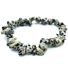 Bracelet en perles chips Jaspe Dalmatien – Spiritual-Deity