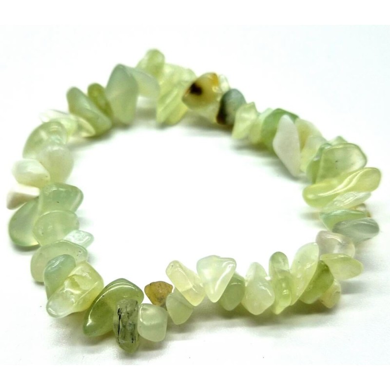 Bracelet perles chips en pierre naturelle Jade Verte – Spiritual-Deity Bracelet perles chips en pierre naturelle Jade Verte – Spiritual-Deity