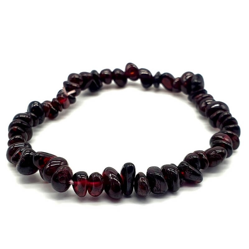Bracelet perles chips en pierre naturelle Grenat – Spiritual-Deity Bracelet perles chips en pierre naturelle Grenat – Spiritual-Deity
