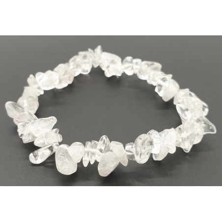 Bracelet perles chips Cristal de Roche