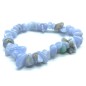 Bracelet Baroque Calcédoine Bleue (Agate Blue Lace)