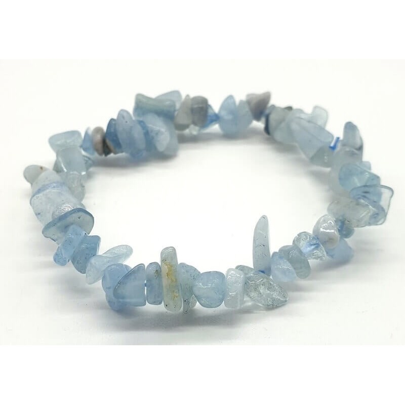 Bracelet en perles chips Aigue-Marine – Spiritual-Deity