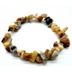 Bracelet perles chips en pierre naturelle Agate Crazy Lace – Spiritual-Deity