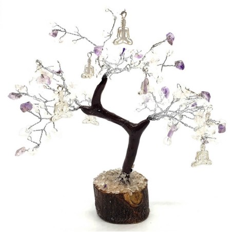 Arbre du Bonheur Cristal/Améthyste Yoga 160pcs