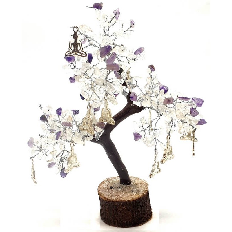 Arbre du Bonheur Cristal/Améthyste Yoga 300pcs