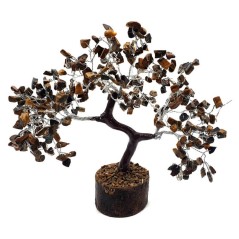 Arbre du Bonheur Œil de Tigre Main Reiki 300pcs