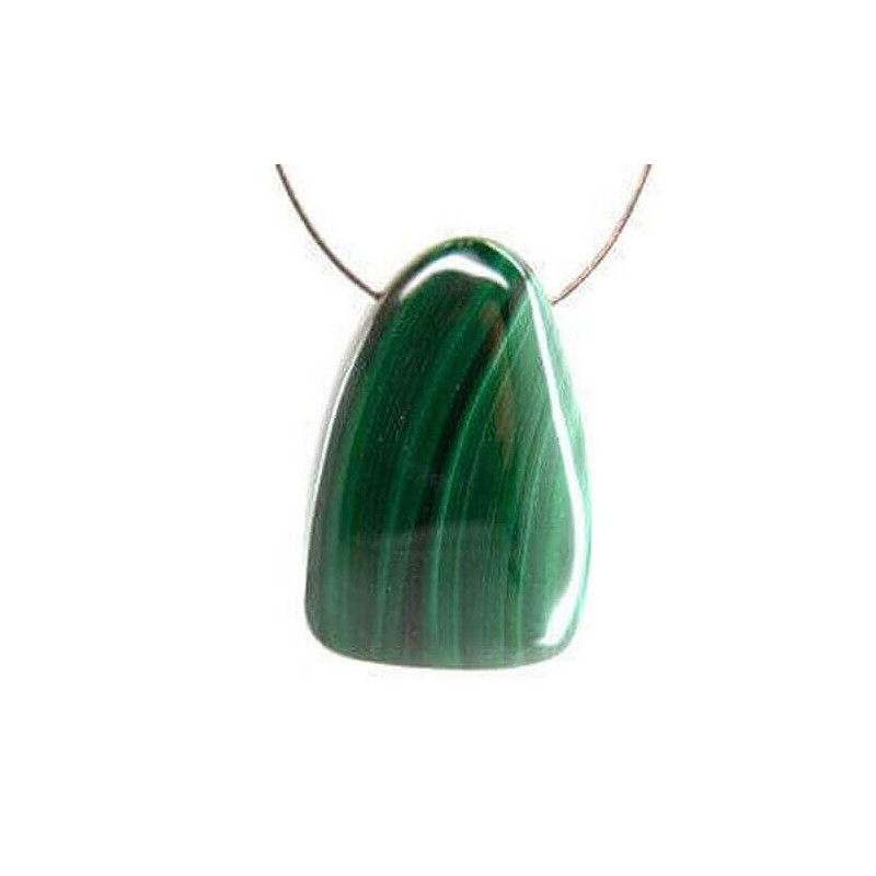 Malachite roulée Percée 3cm