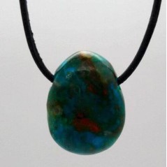 Chrysocolle roulée Percée 3cm