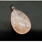 Pendentif Goutte Quartz Rose