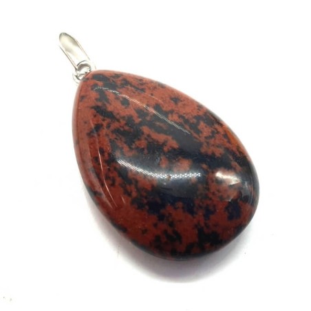 Pendentif Goutte Obsidienne Mahogany