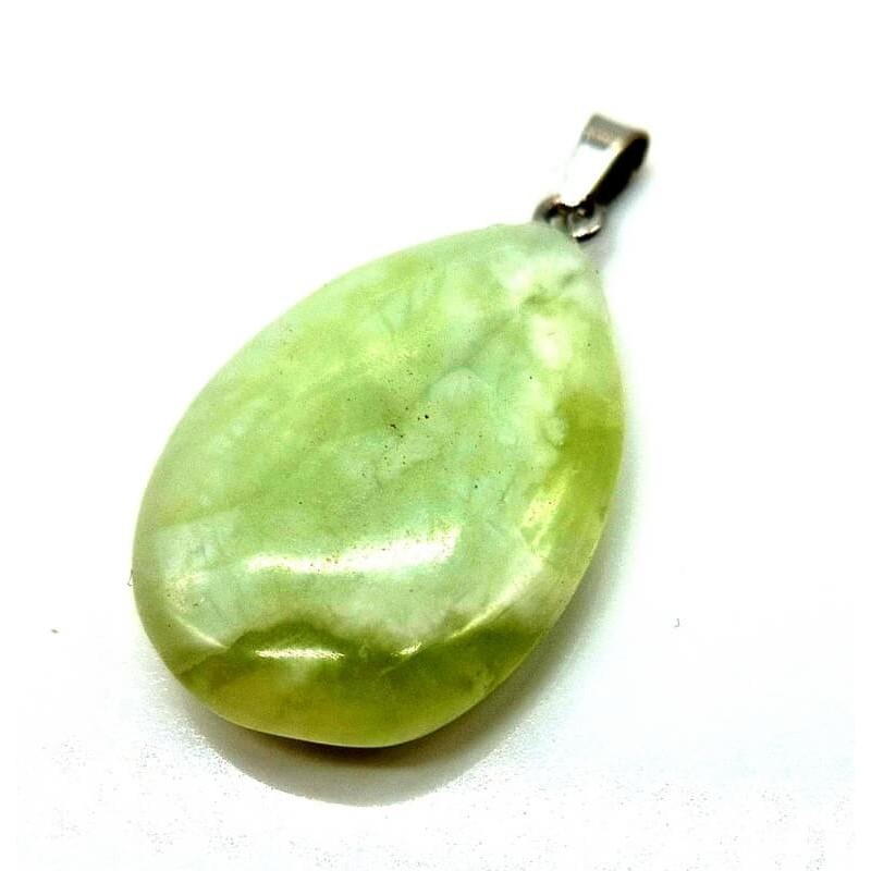 Pendentif Goutte Jade Verte