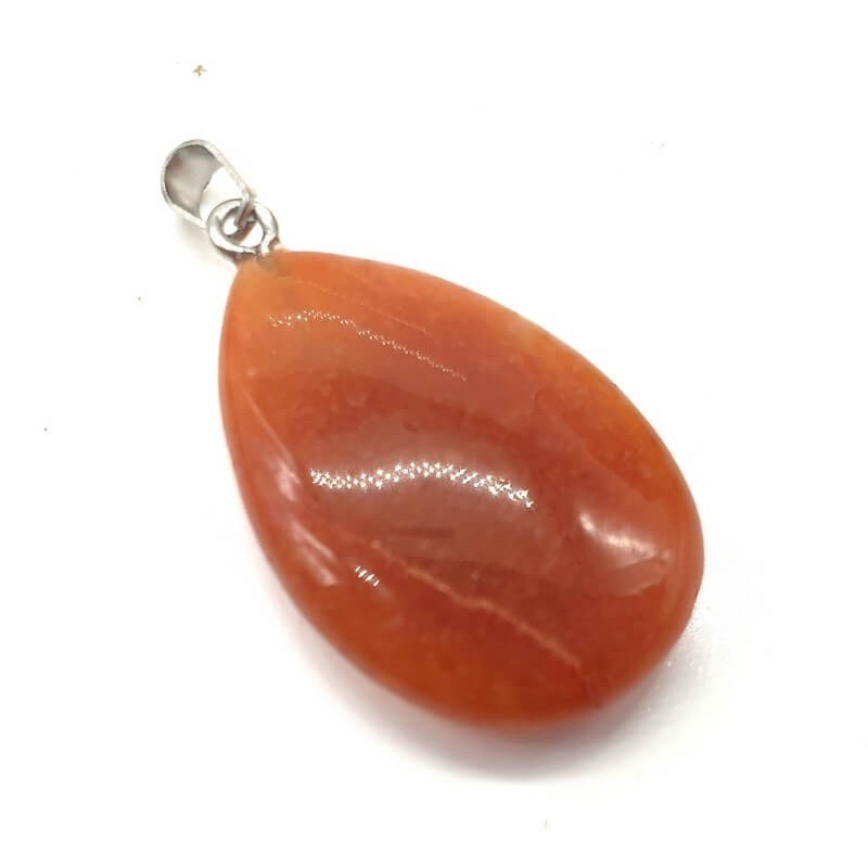 Pendentif Goutte Aventurine Orange