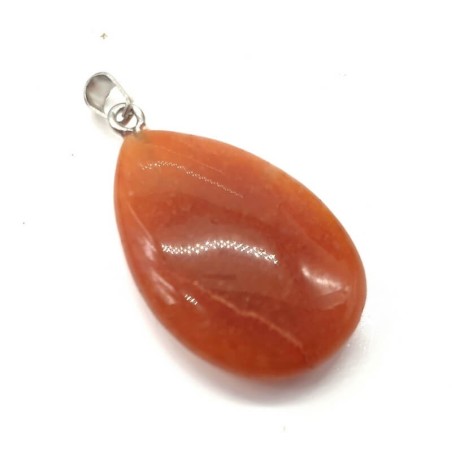 Pendentif Goutte Aventurine Orange