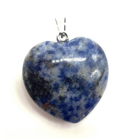 Pendentif Coeur Sodalite