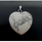 Pendentif Coeur Howlite