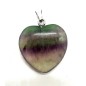 Pendentif Coeur Fluorite Multi