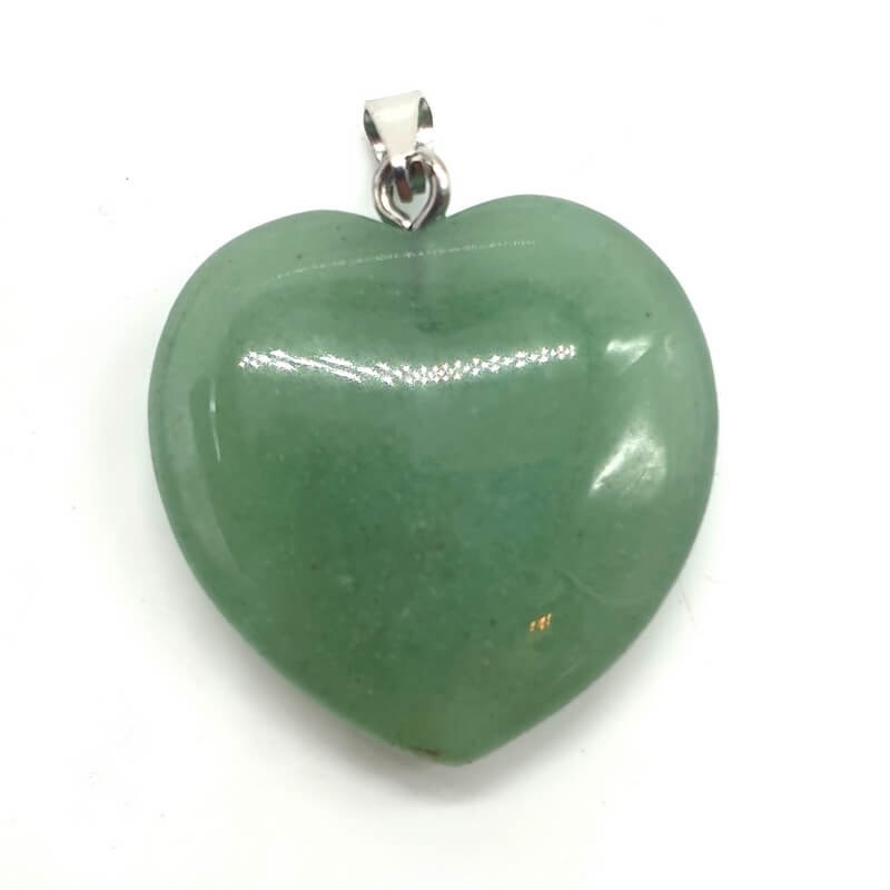 Pendentif Coeur Aventurine Verte