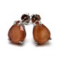 Boucles d'oreilles Argent 925 Pierre de Soleil Larme