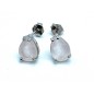 Boucles d'oreilles Argent 925 Quartz Rose Larme