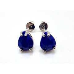 Boucles d'oreilles Argent 925 Lapis Lazuli Larme