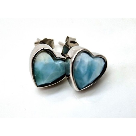 Boucles d'oreilles Argent 925 Larimar Cur