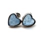 Boucles d'oreilles Argent 925 Aigue Marine Cur