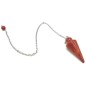 Pendule Goutte Jaspe Rouge 3cm