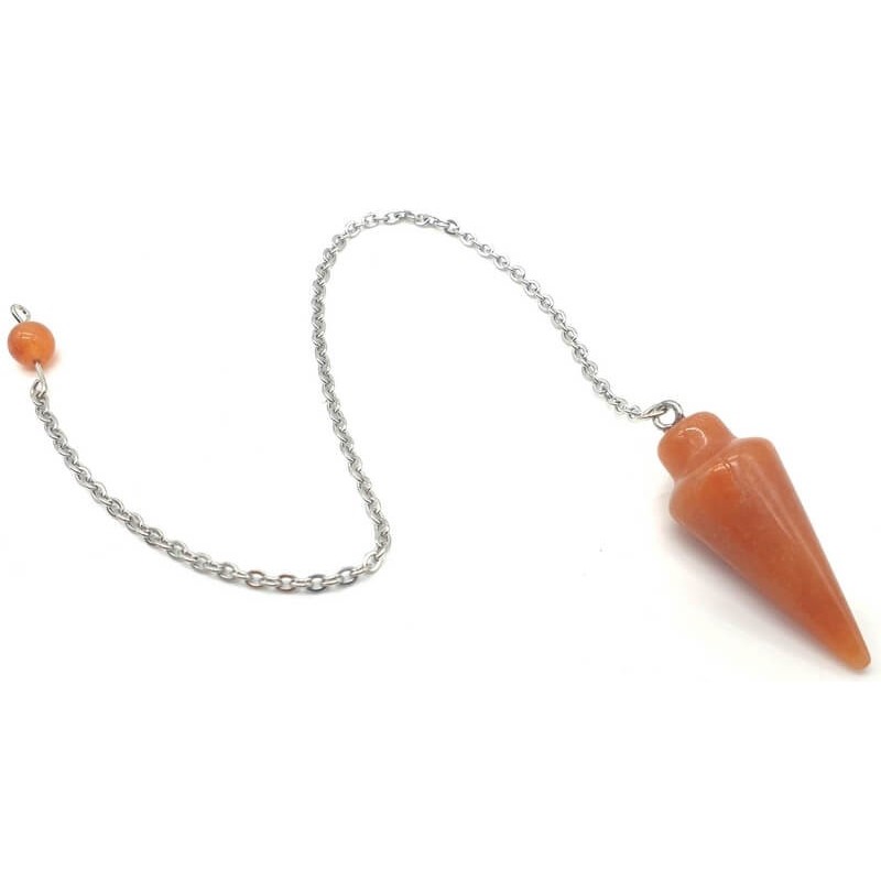 Pendule Goutte Aventurine Orange 3cm