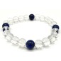 Bracelet Lapis & Cristal 5-Mix perles 8mm