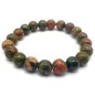 Bracelet Unakite perles 10mm