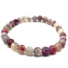 Bracelet Tourmaline Multicolore perles 6mm