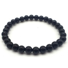 Bracelet Tourmaline Noire perles 6mm