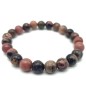 Bracelet Rhodonite perles 8mm