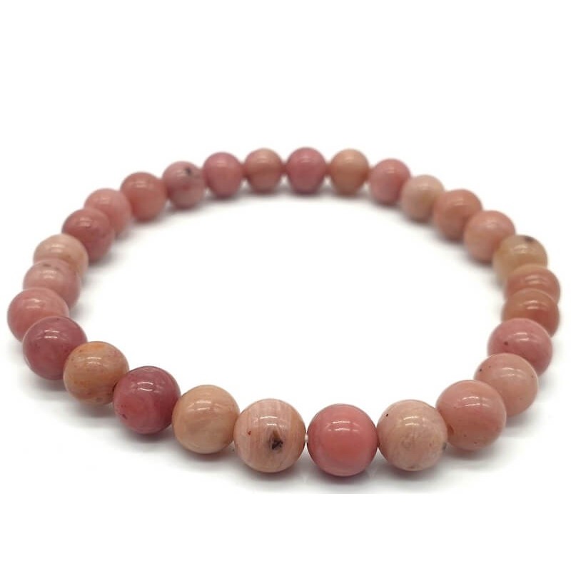 Bracelet Rhodonite Unie perles 6mm