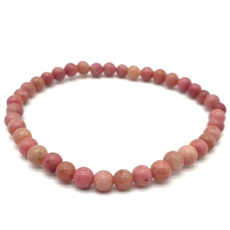 Bracelet Rhodonite Unie perles 4mm