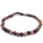 Bracelet Rhodonite perles 4mm