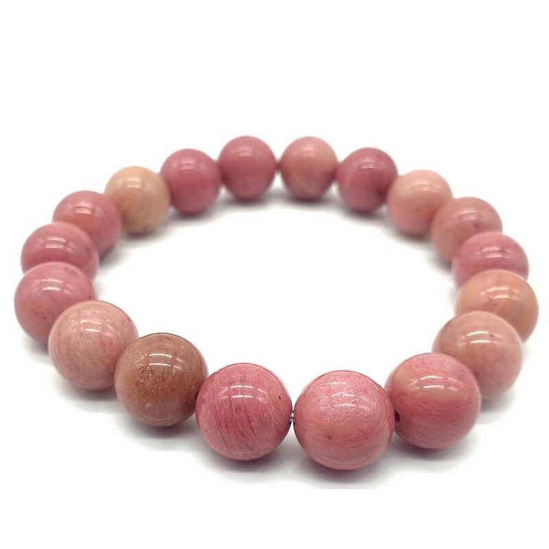 Bracelet Rhodonite Unie perles 10mm