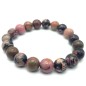 Bracelet  Rhodonite perles 10mm