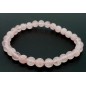 Bracelet Quartz Rose Perles 6mm