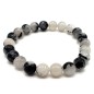 Bracelet Quartz Tourmaline Perles 8mm