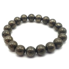 Bracelet Pyrite perles 10mm