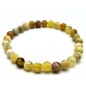 Bracelet Opale Jaune perles 6mm