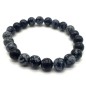 Bracelet Obsidienne Neige perles 8mm