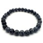 Bracelet Obsidienne Neige perles 6mm