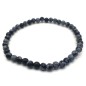 Bracelet Obsidienne Neige perles 4mm