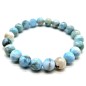 Bracelet Larimar perles 8mm