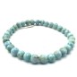 Bracelet Larimar perles 6mm